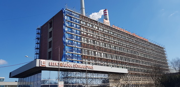 Odstranění opláštění administrativní budovy s obsahem azbestu v Jaderné elektrárně Dětmarovice