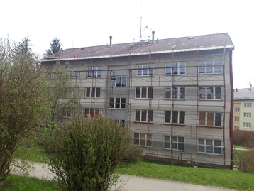 Eternitová střecha, azbestové obložení fasády Vyšší brod, Ekolsan Brno